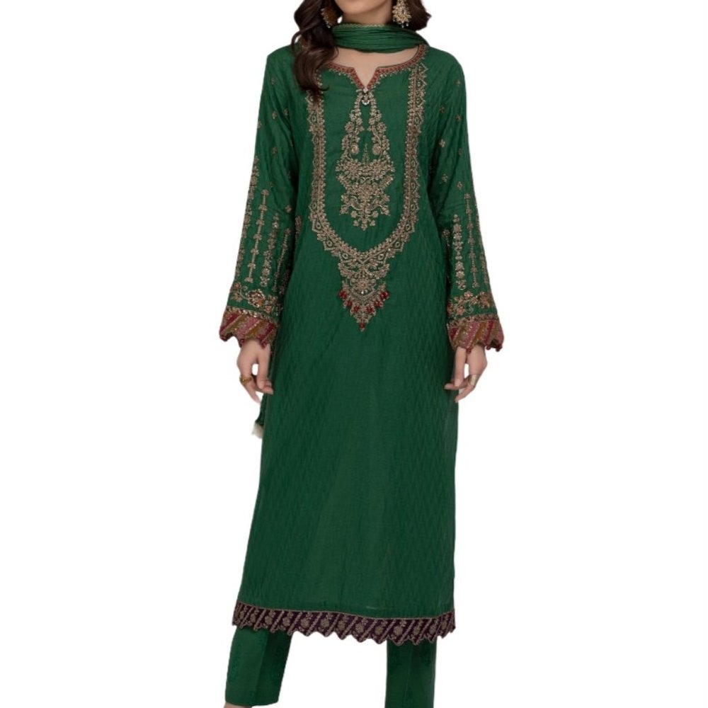 Green Indian Pakistini Suit Set